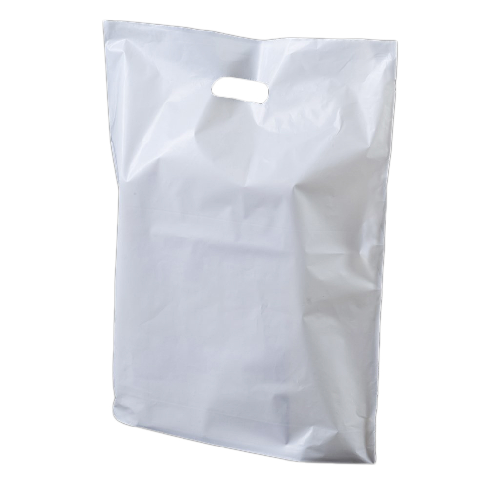 Carrier Bags - White Plastic Patch and Vest styles - Reynopoly
